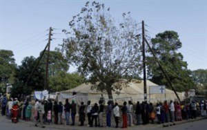Voting in Zanspruit