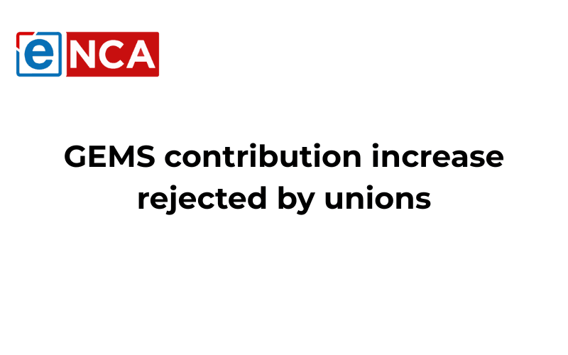 GEMS contribution increase rejected by unions